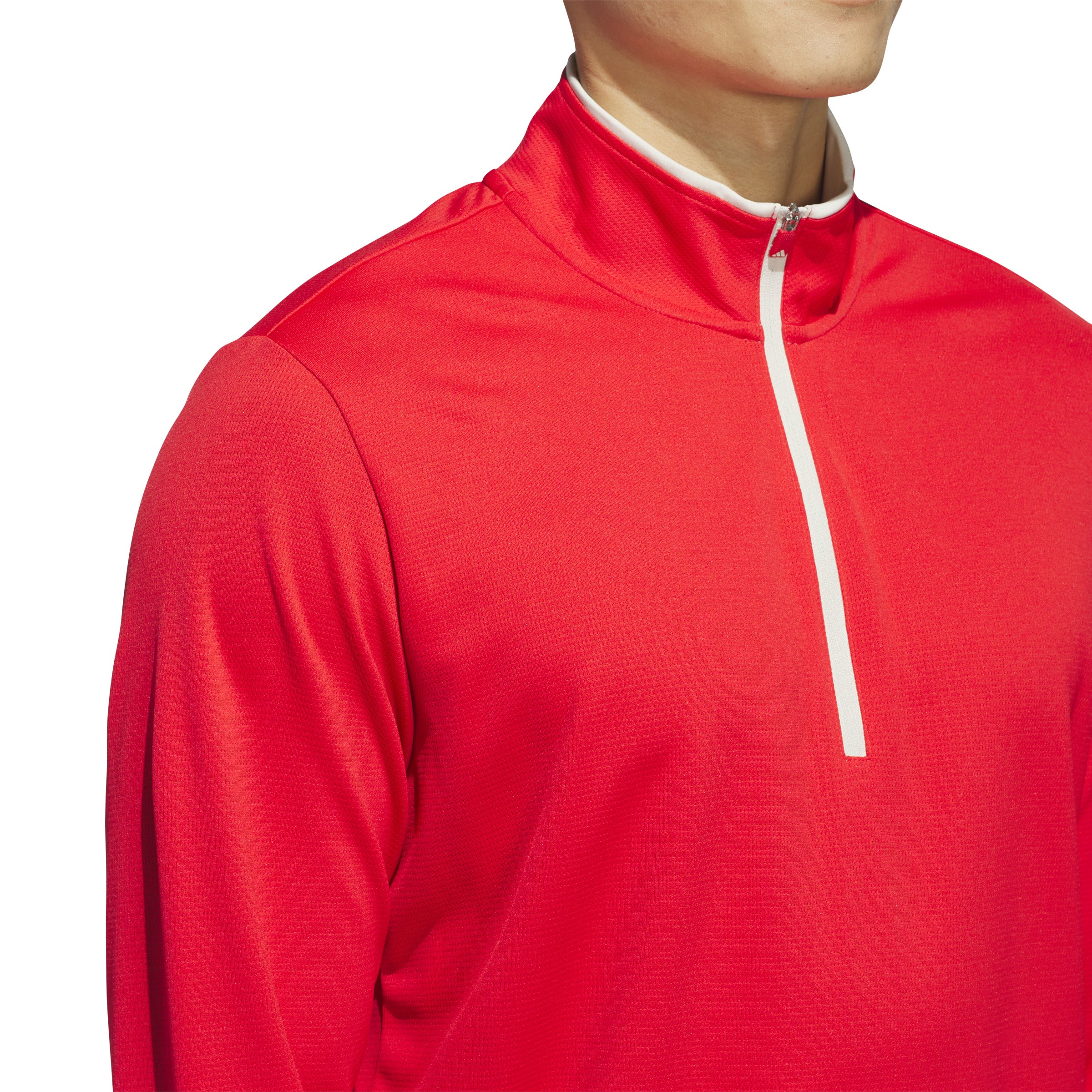 adidas UPF Lightweight 1/4 Zip Pullover - Pure Ruby