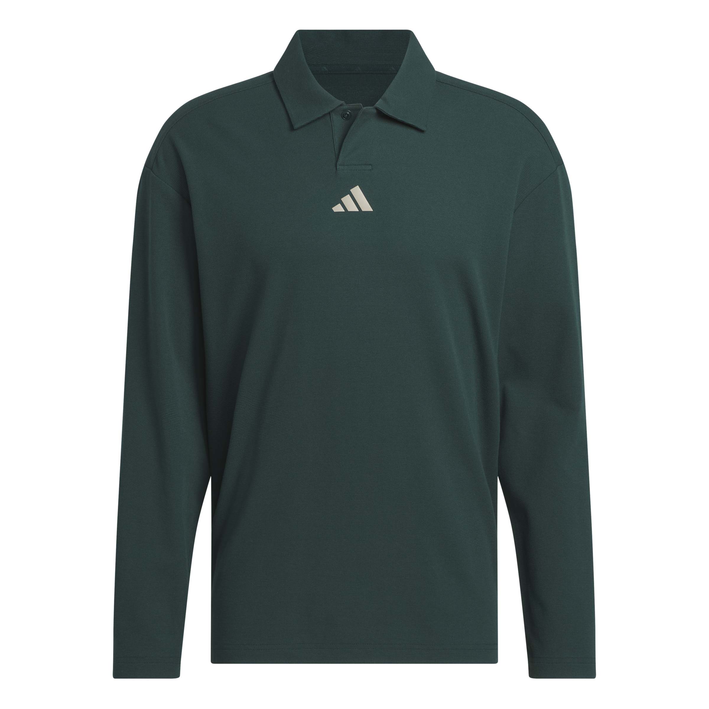 adidas Beyond The Course Long Sleeve Golf Polo Shirt - Aurora Ivy