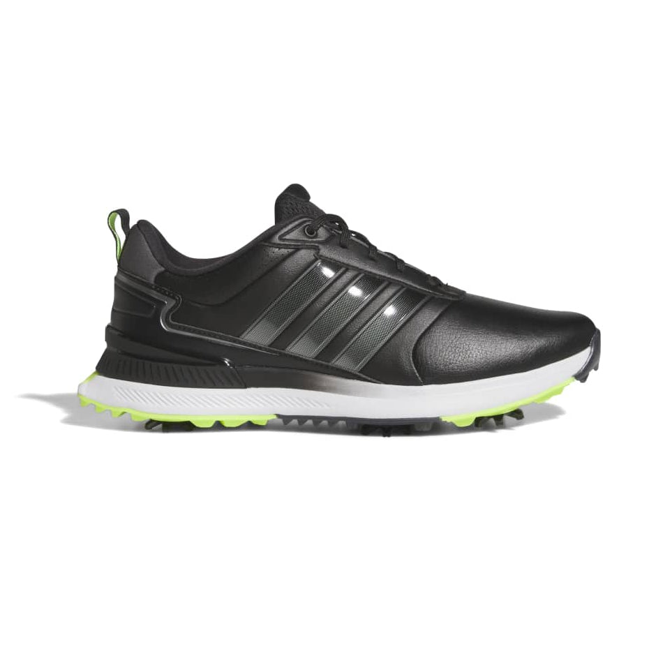 adidas R2C Spiked Golf Shoes - Black / Iron / Lucid Lemon