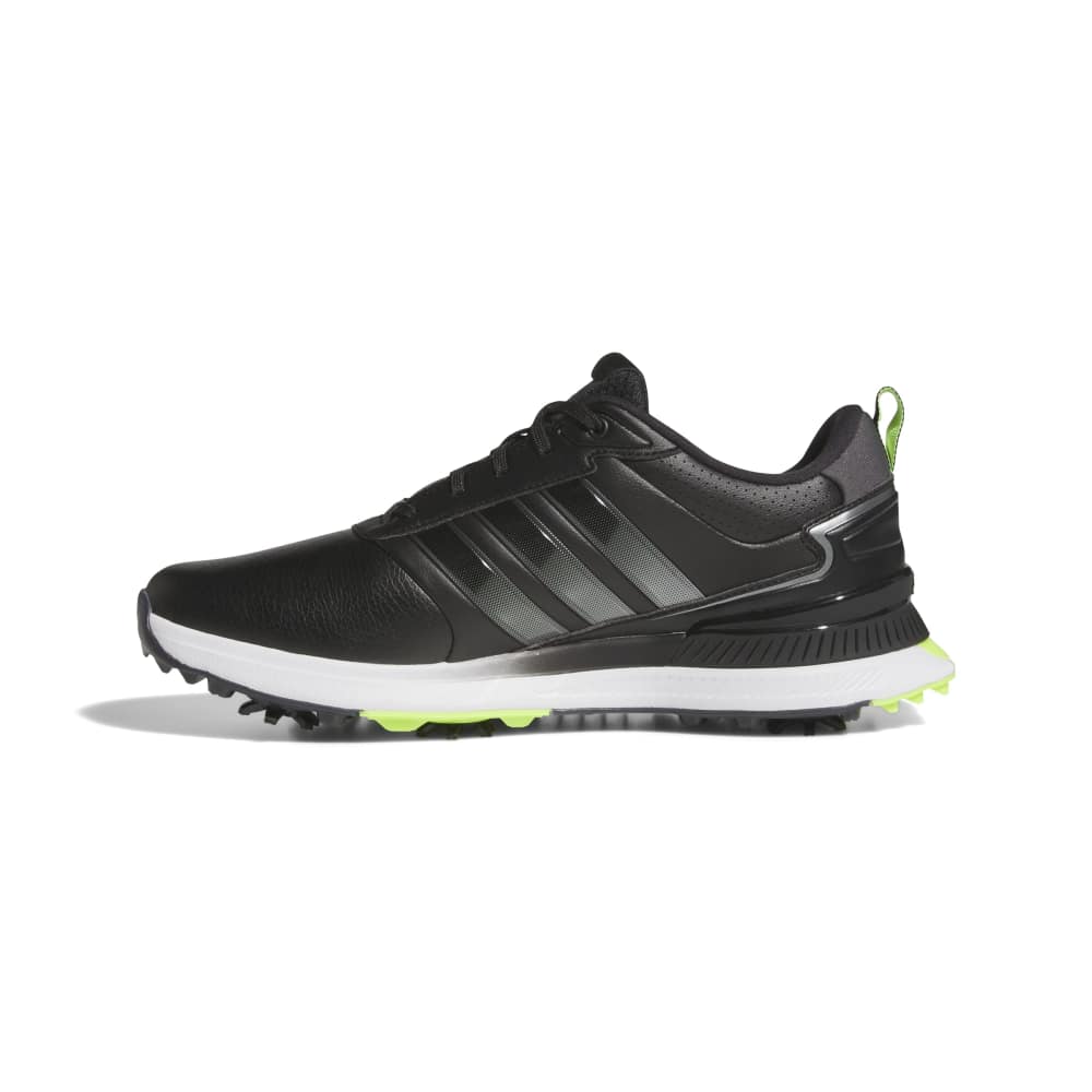 adidas R2C Spiked Golf Shoes - Black / Iron / Lucid Lemon - adidas