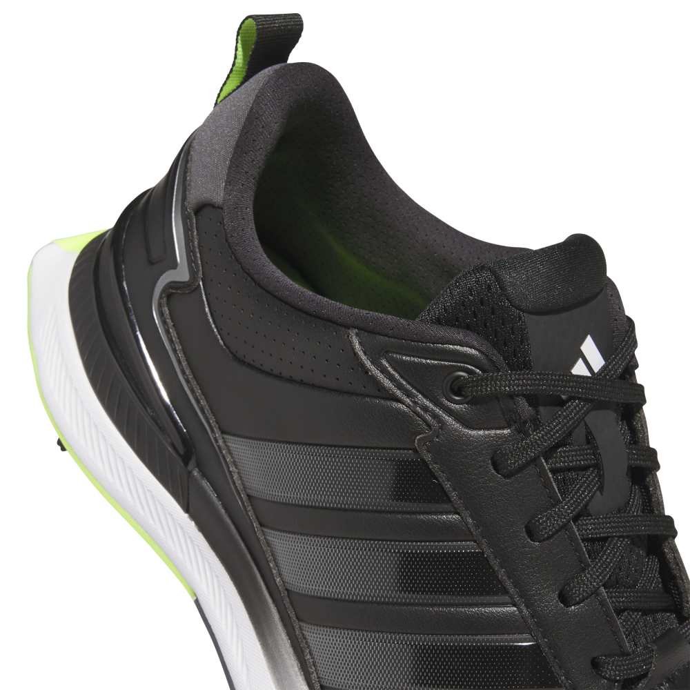 adidas R2C Spiked Golf Shoes - Black / Iron / Lucid Lemon - adidas