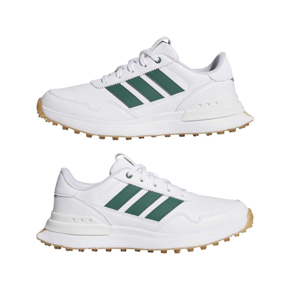 adidas S2G 26 Junior Spikeless Golf Shoes - Cloud White / Collegiate Green / Gum M2 - adidas