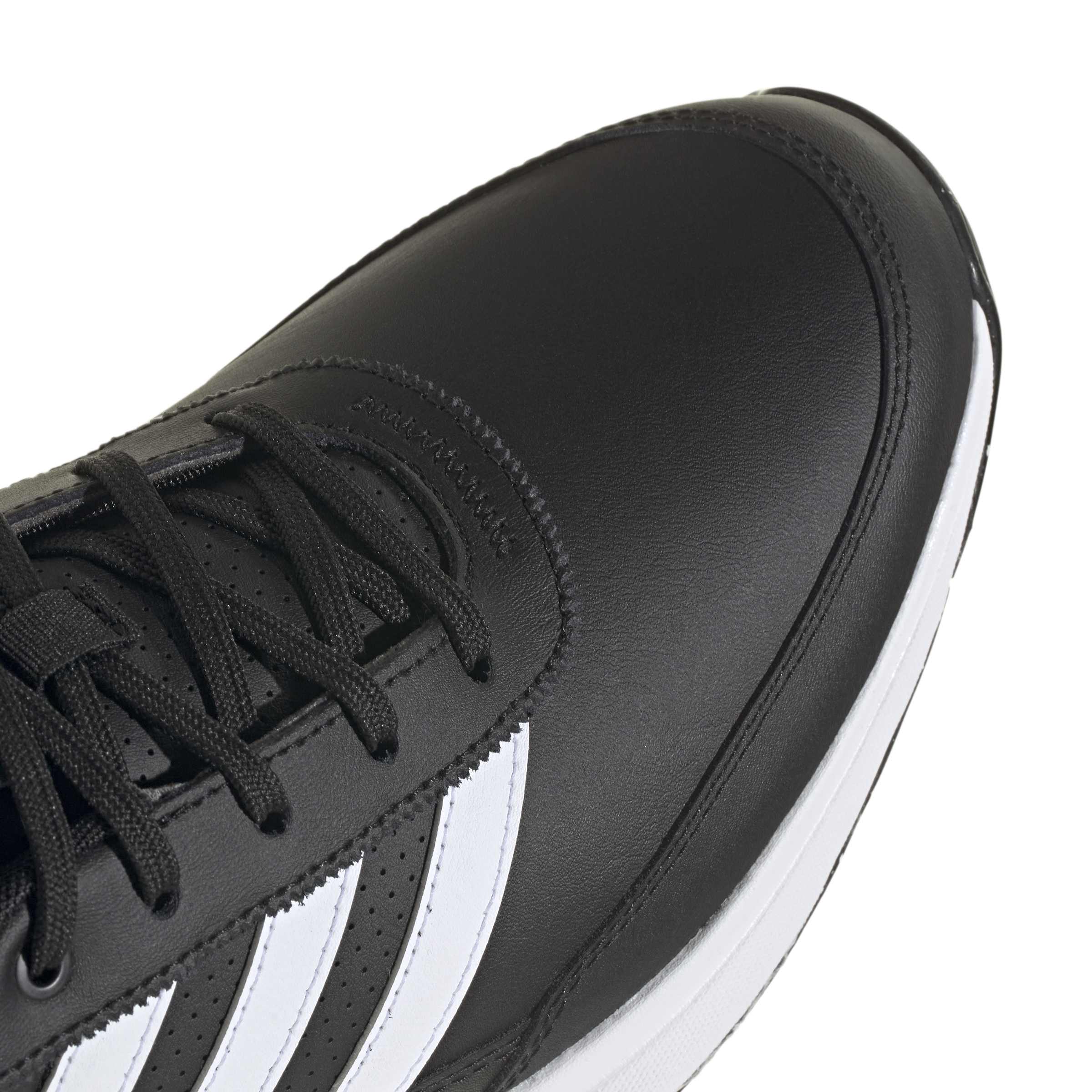 adidas S2G Leather Spikeless Golf Shoes - Core Black / Cloud White / Pure Teal