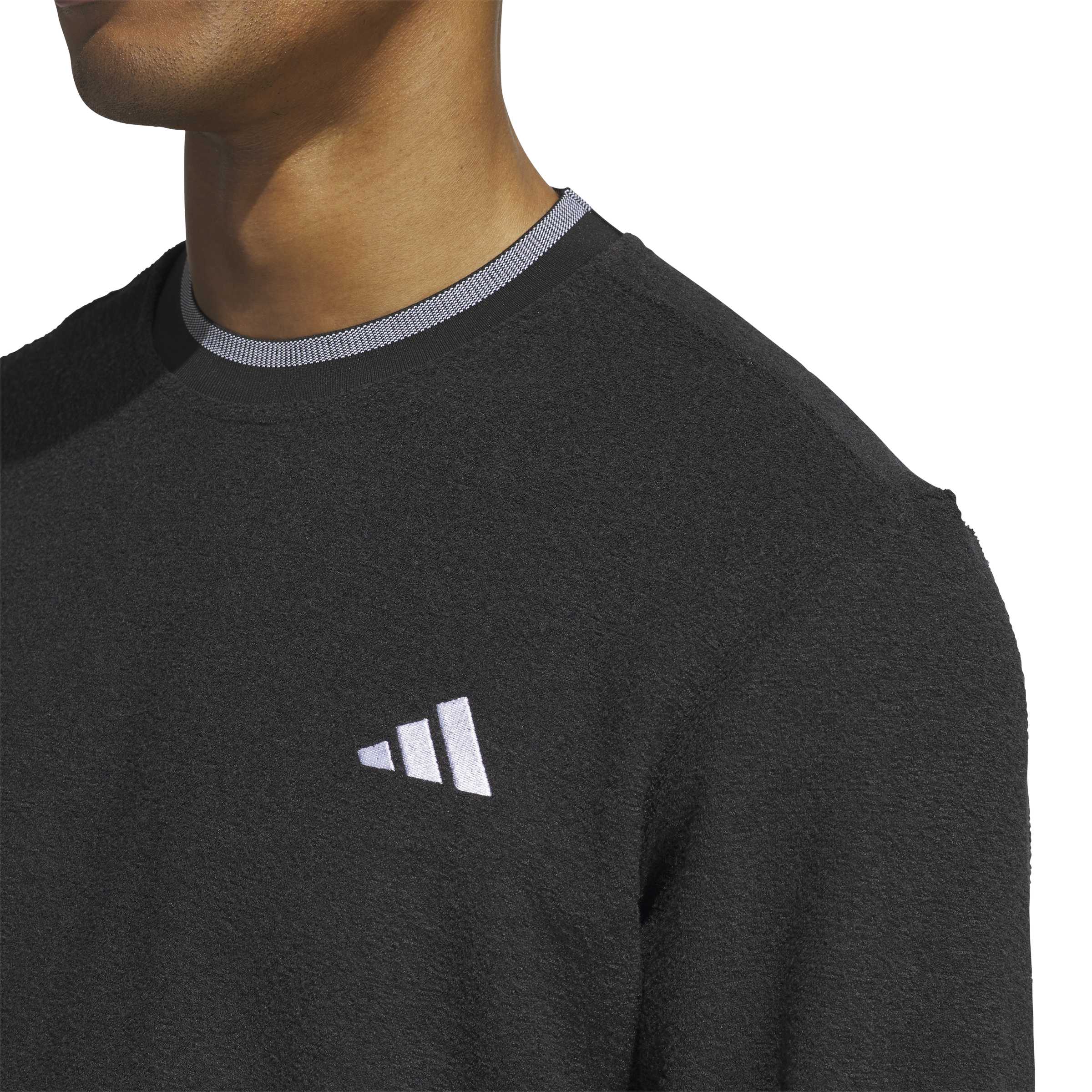 adidas Ultimate365 Tour Crew Neck Golf Mid Layer - Black