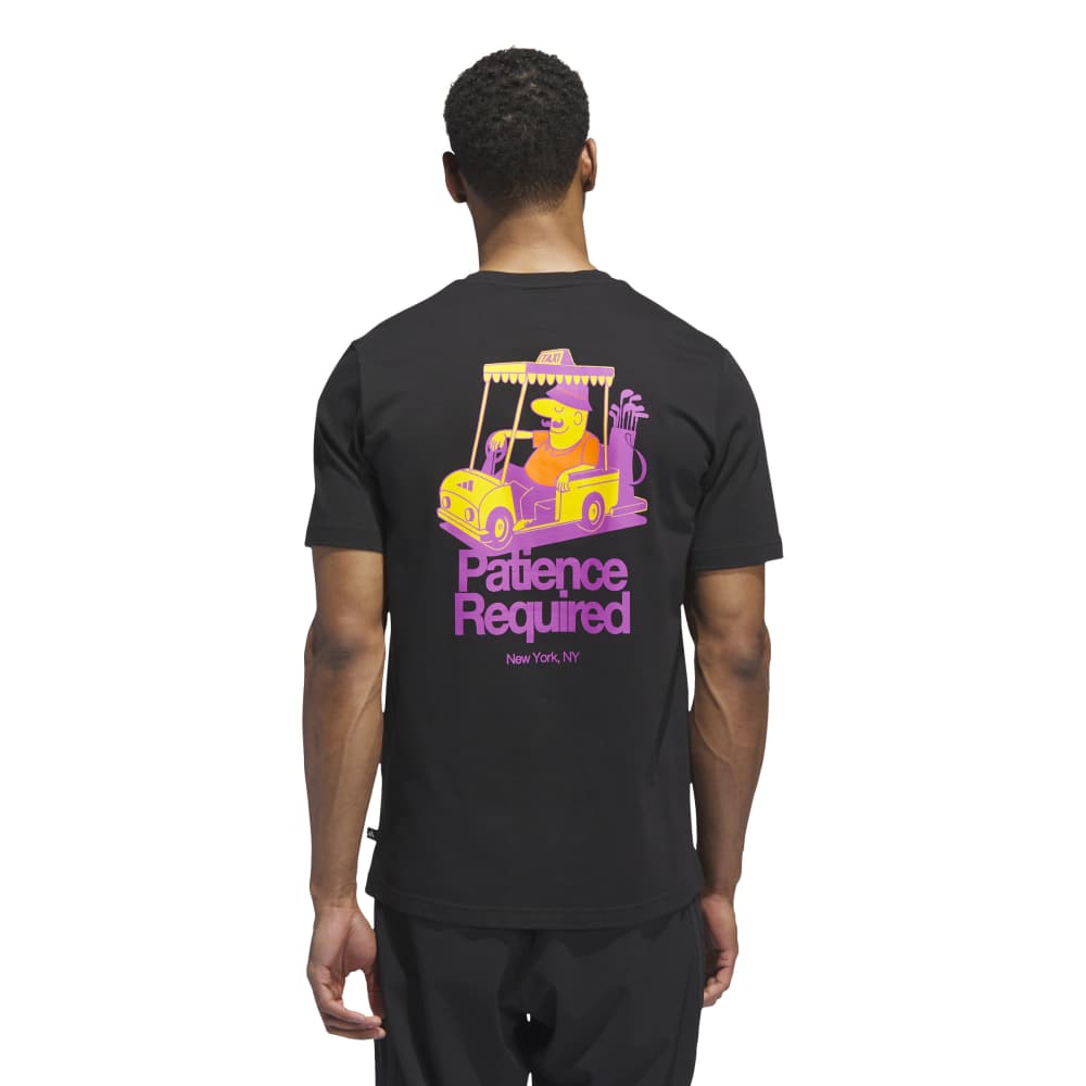 adidas Mens Golf Chip In NYC T Shirt - Black
