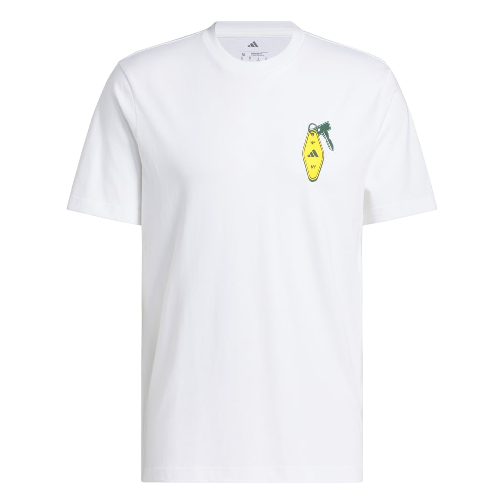 adidas Mens Golf Chip In NYC T Shirt - White