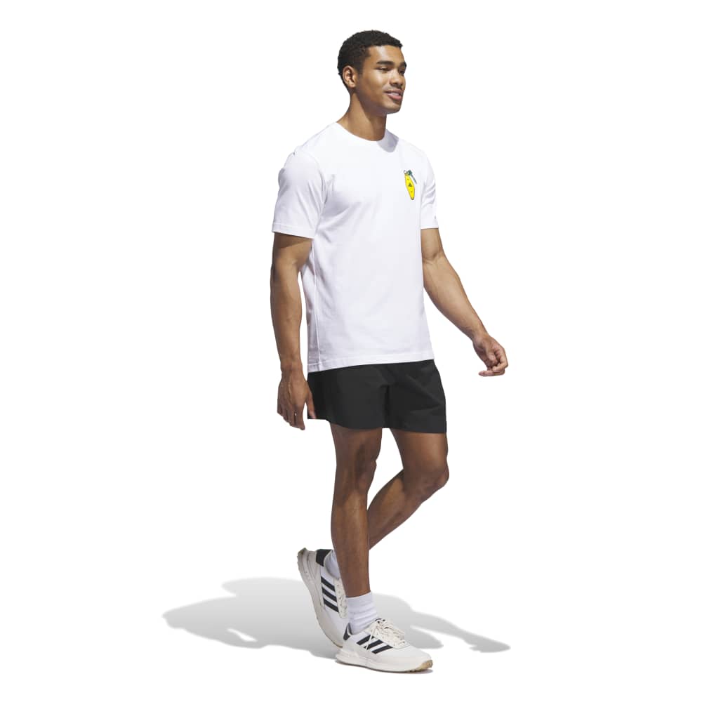 adidas Mens Golf Chip In NYC T Shirt - White