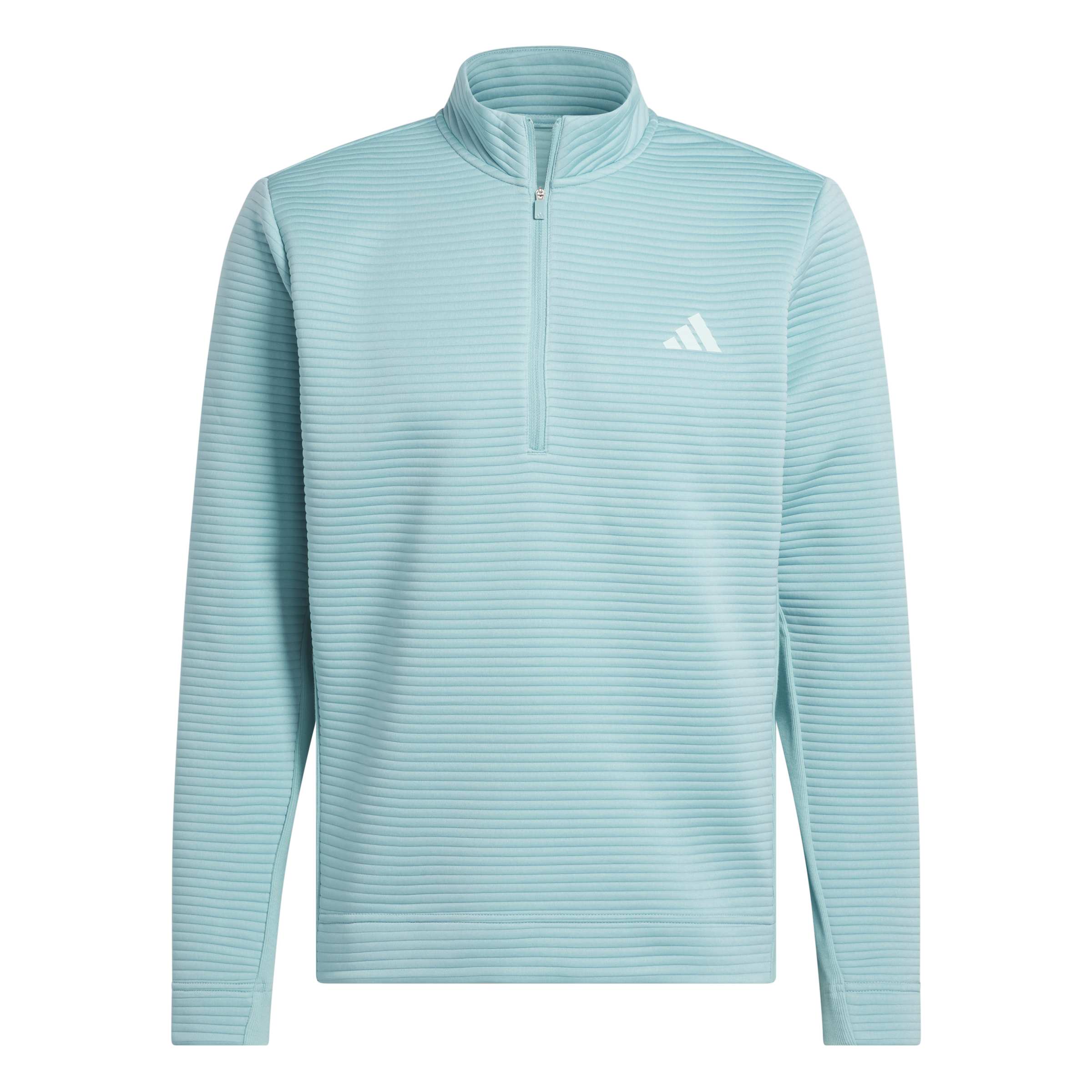 adidas DWR Ultimate365 Textured 1/4 Zip Golf Sweater - Mint Tone