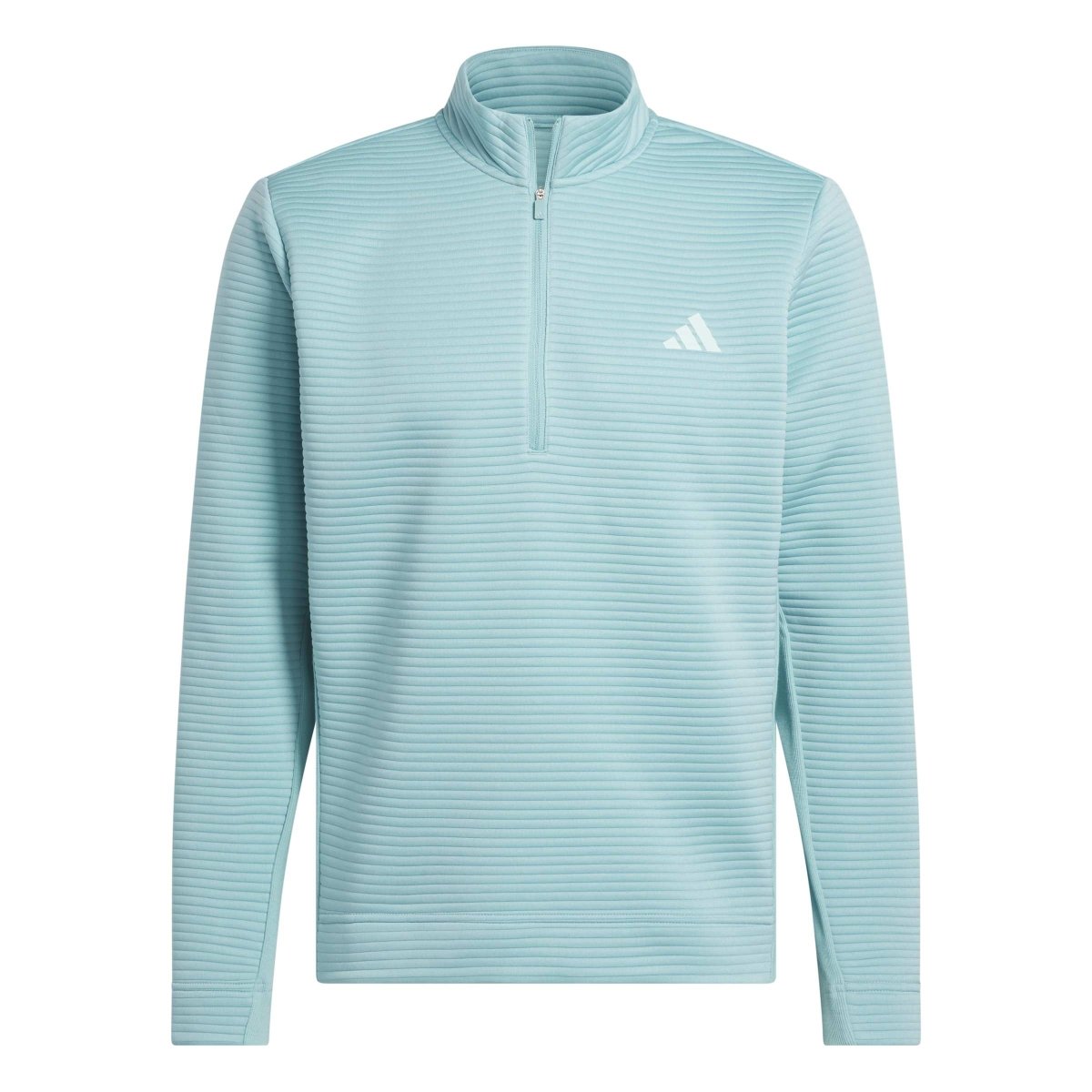 adidas DWR Ultimate365 Textured 1/4 Zip Golf Sweater - Mint Tone - adidas