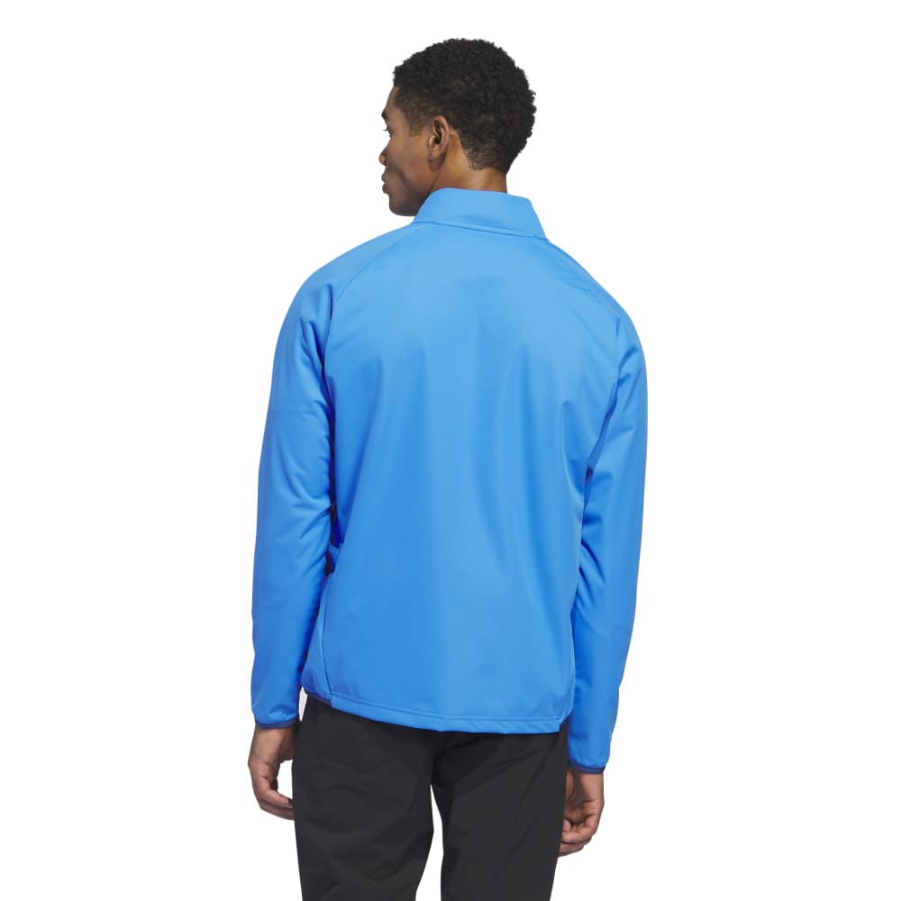 adidas DWR Ultimate365 1/4 Zip Golf Wind Jacket - Lucid Ray Blue/Dusky Petrol - adidas