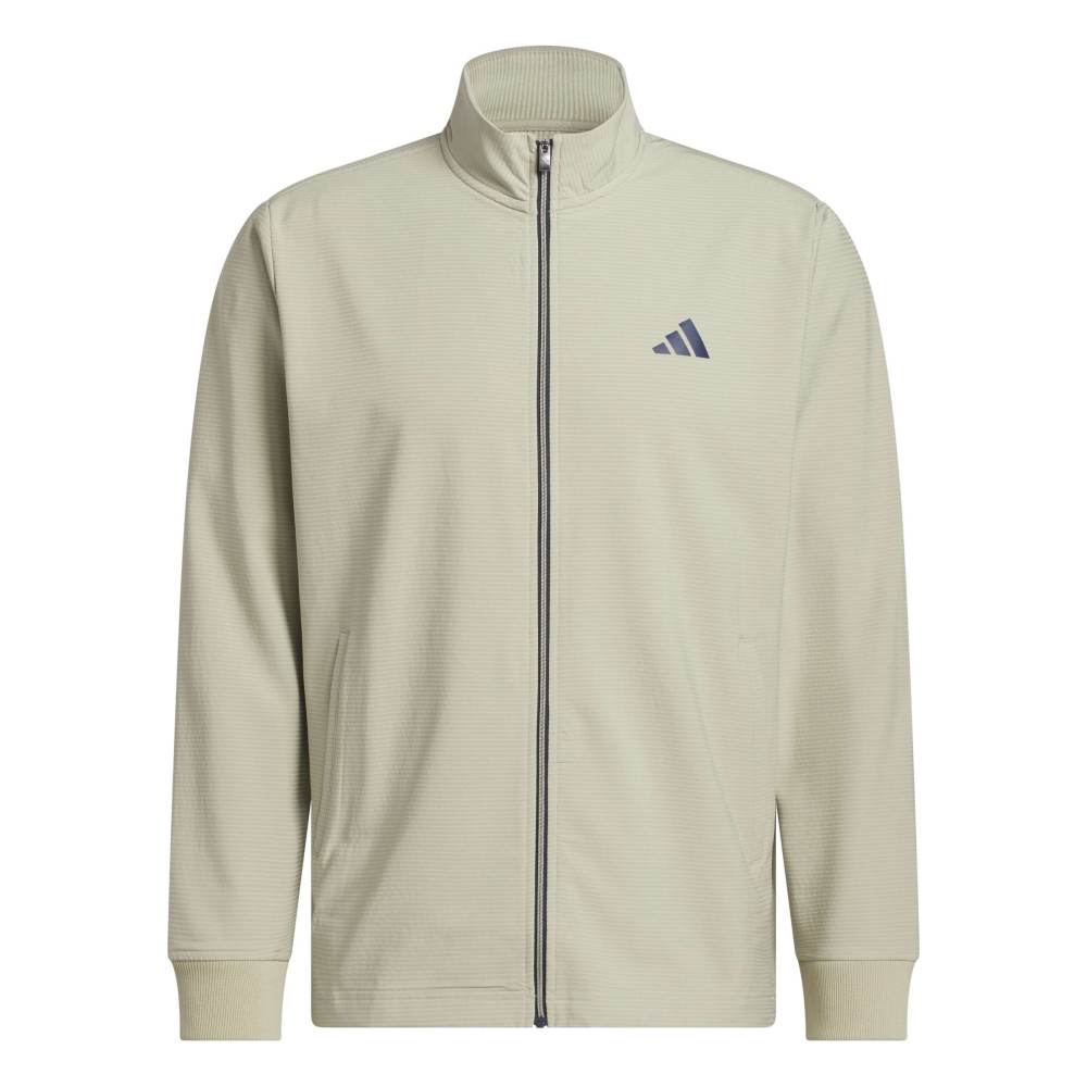 adidas Ultimate365 Textured Woven Full Zip Golf Wind Jacket - Wonder Cargo - adidas