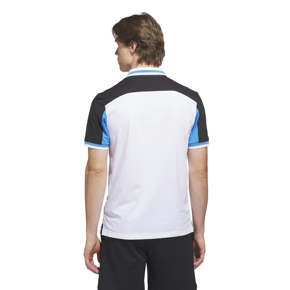 adidas BTC Twistknit Golf Polo Shirt - White / Black - adidas