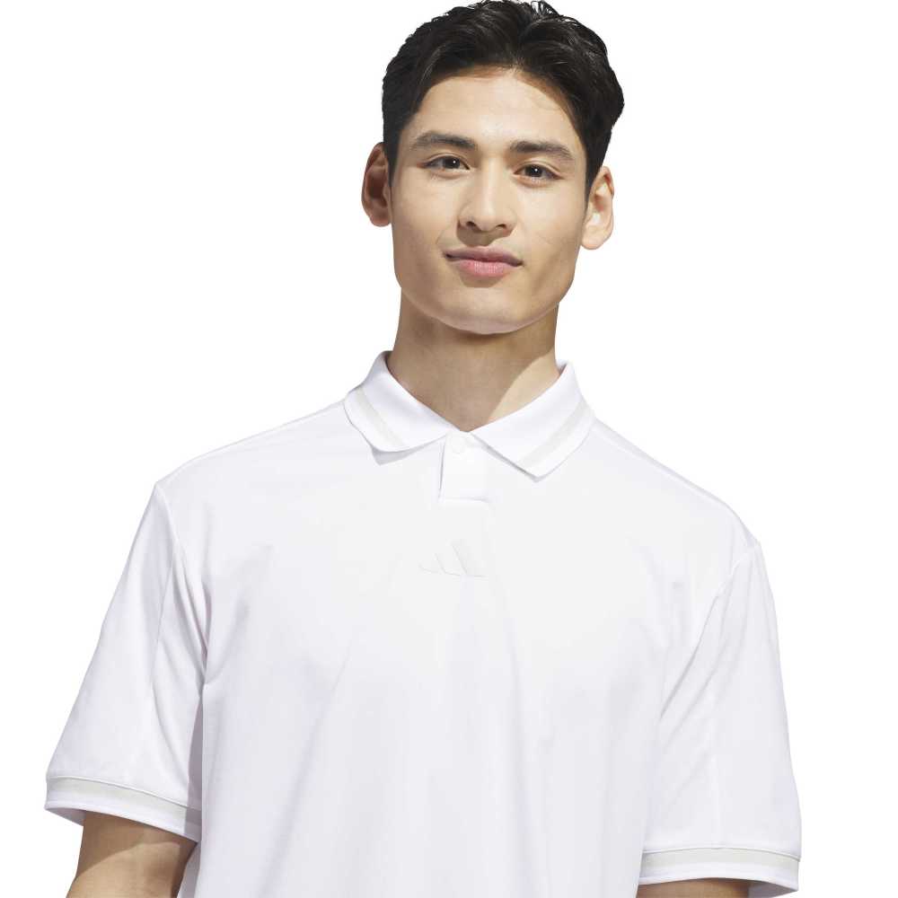 adidas BTC Twistknit Golf Polo Shirt - White - adidas