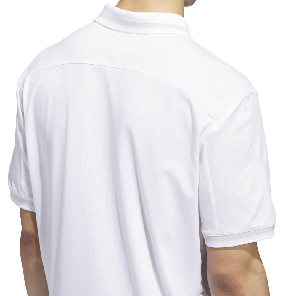 adidas BTC Twistknit Golf Polo Shirt - White - adidas