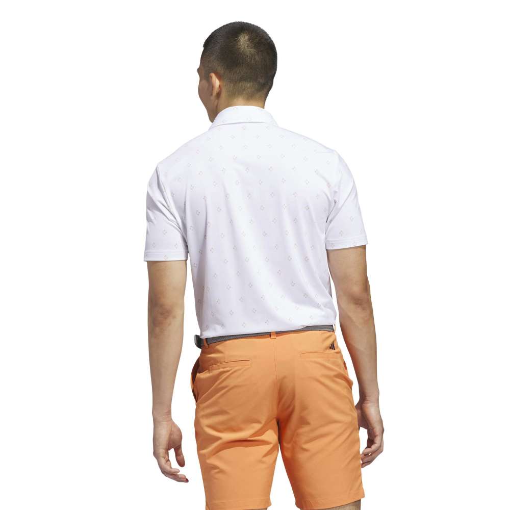 adidas Ultimate365 Essence Print Climacool Polo Shirt - White