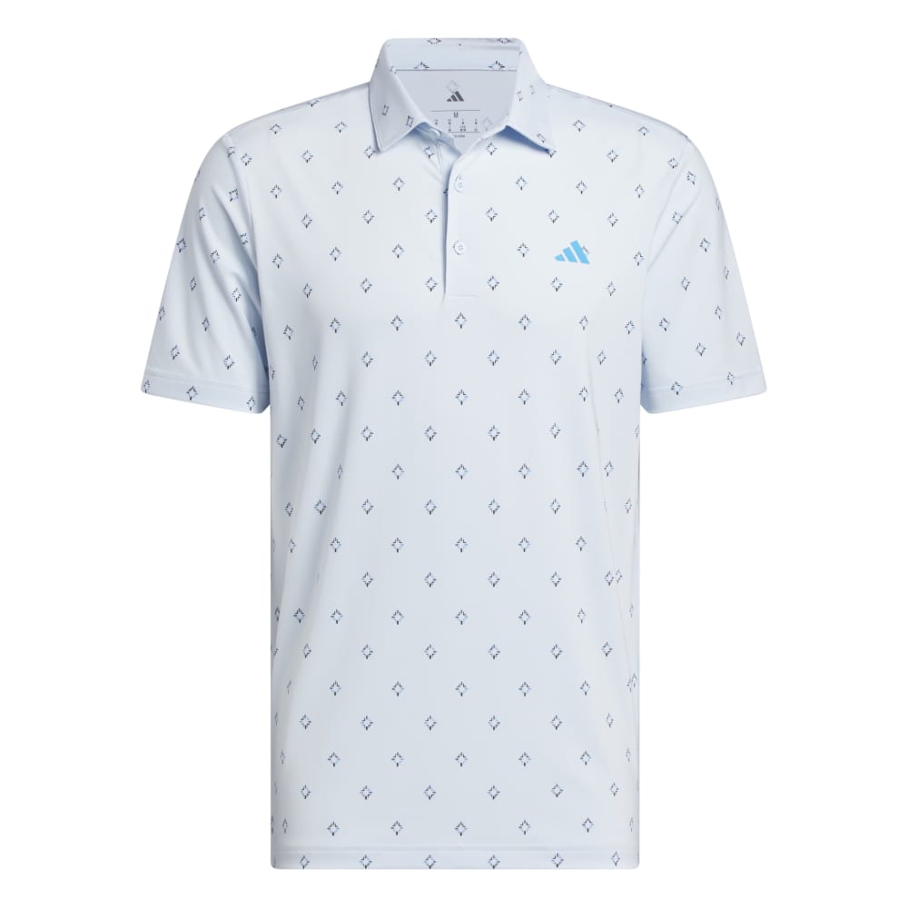 adidas Ultimate365 Essence Print Climacool Polo Shirt - Crystal Sky
