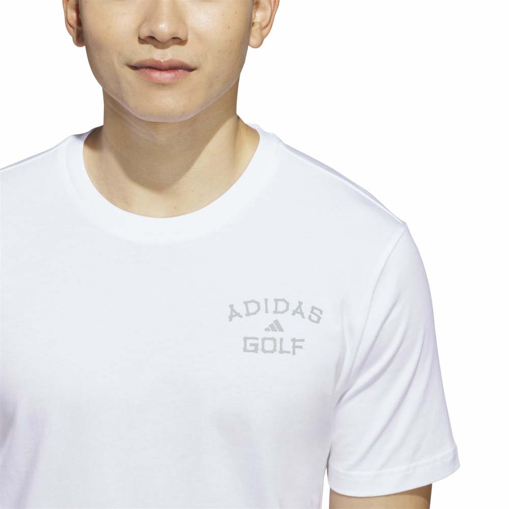 adidas Mens Golf Chip Graphic T-Shirt - White - adidas