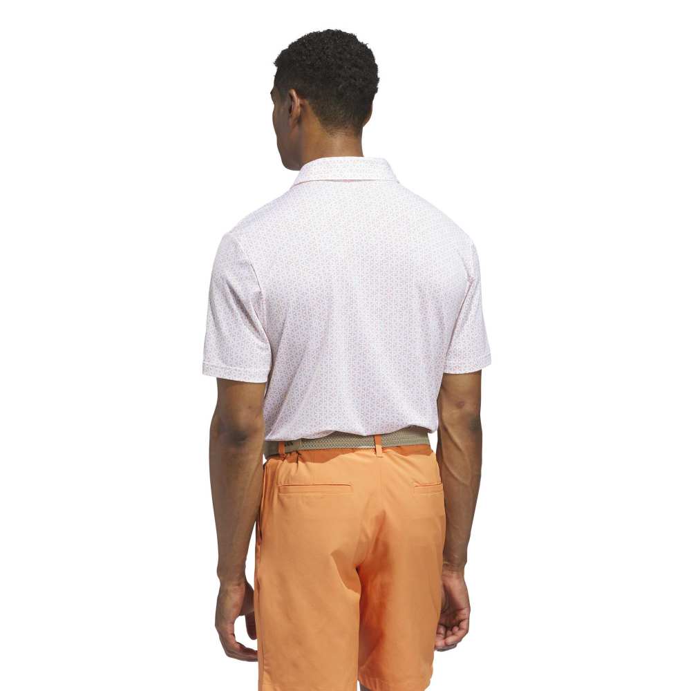 adidas Ultimate365 Mesh Tango Print Climacool Men's Polo Shirt - White / Duor - adidas