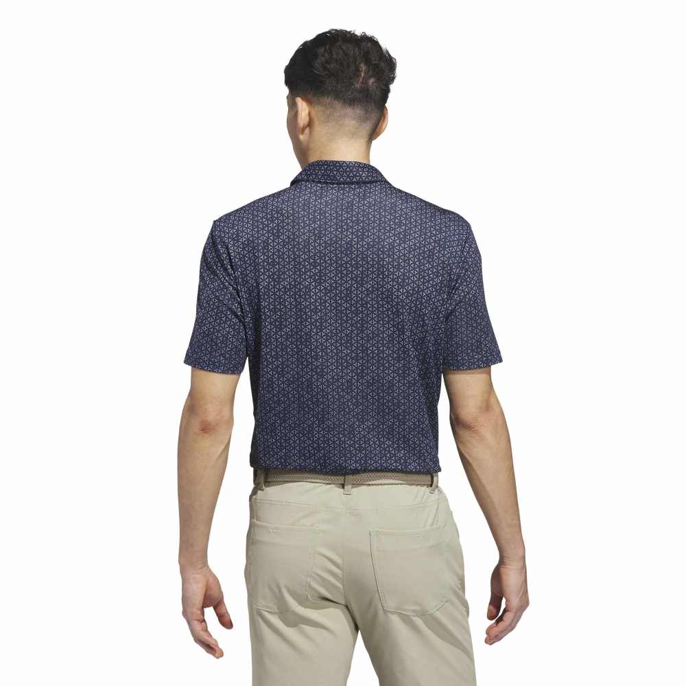 adidas Ultimate365 Mesh Tango Print Climacool Men's Polo Shirt - Collegiate Navy / White