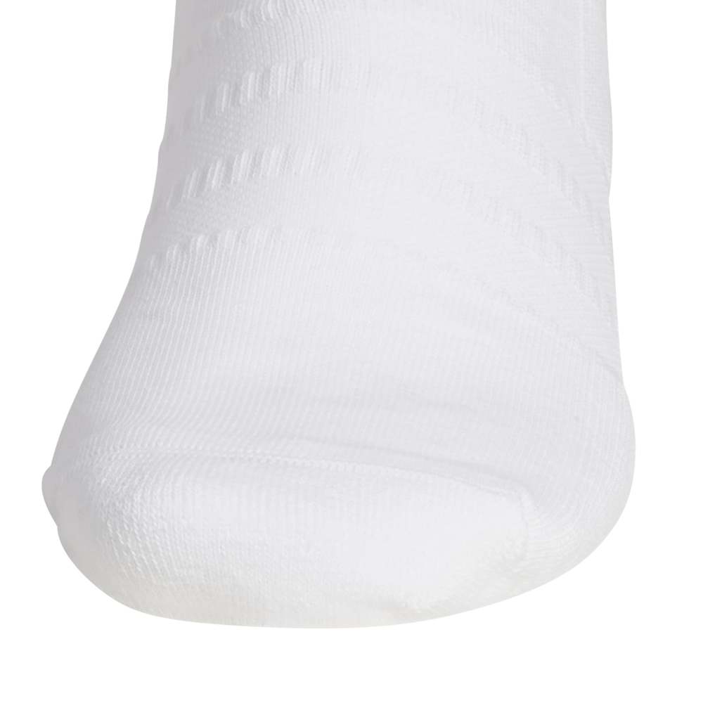 adidas Half Crew 3-Stripe Golf Socks - White / Collegiate Green