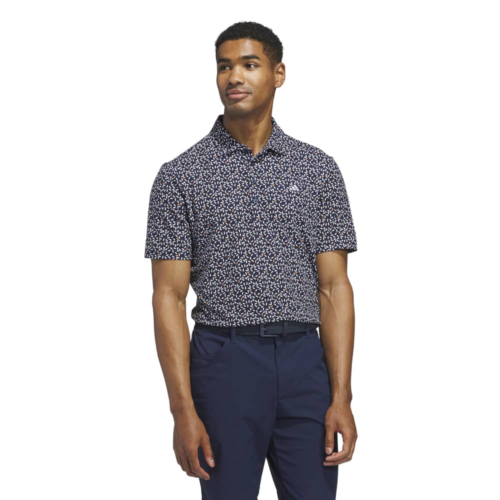 adidas Golf Ultimate365+ Soft Print Shirt - Collegiate Navy / White