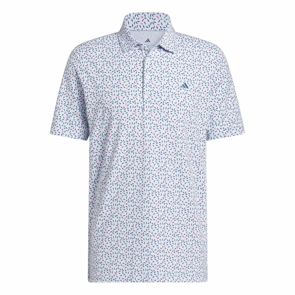 adidas Golf Ultimate365+ Soft Print Shirt - Crystal Sky / Dusky Petrol - adidas