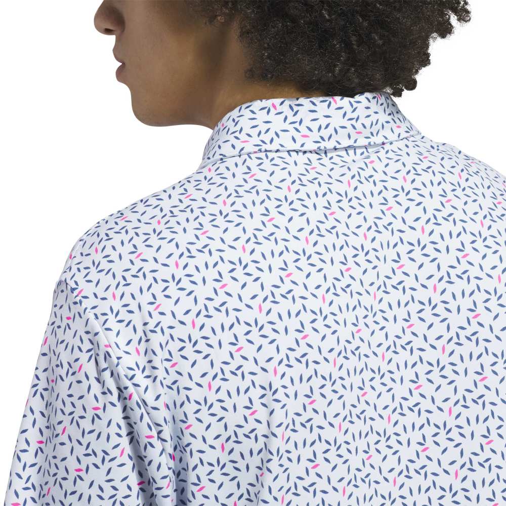 adidas Golf Ultimate365+ Soft Print Shirt - Crystal Sky / Dusky Petrol