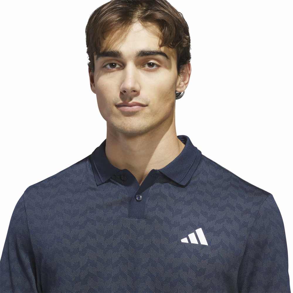 adidas Ultimate365 Tour Seamless Polo Shirt - Collegiate Navy / Wonder Sage