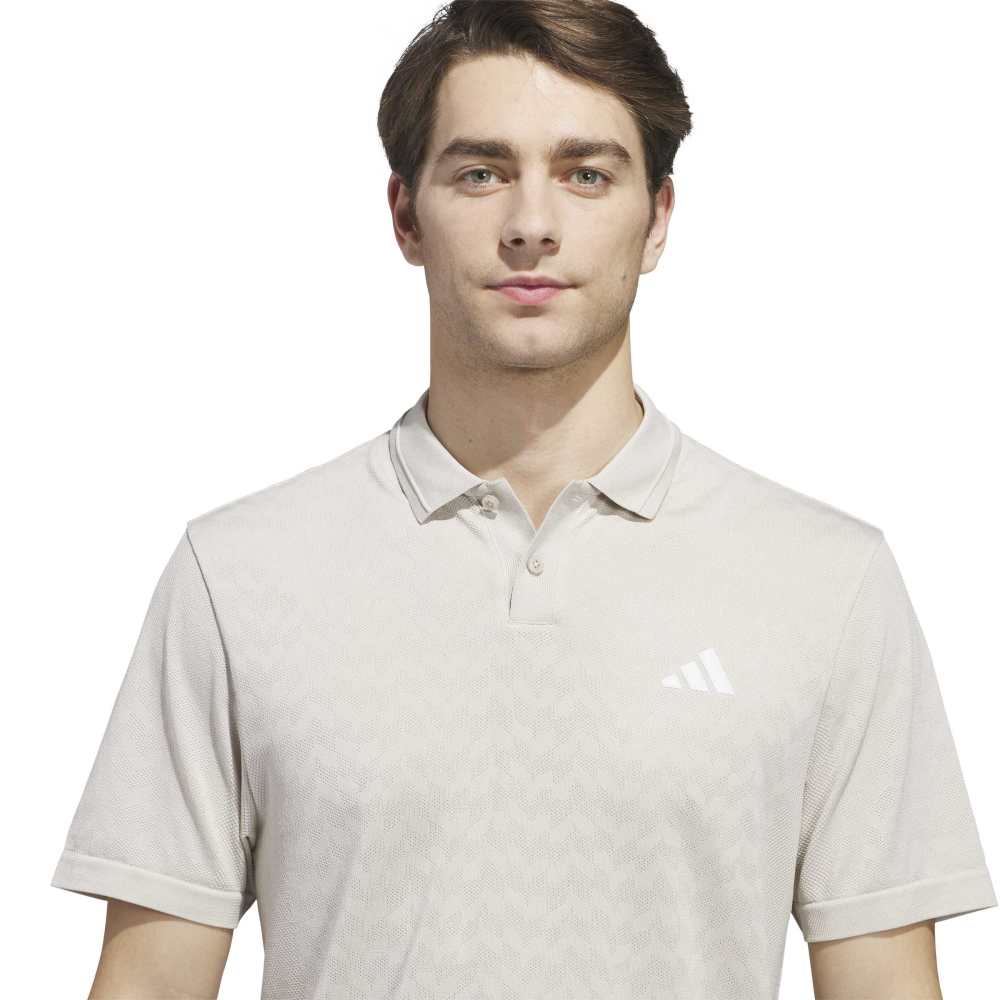 adidas Ultimate365 Tour Seamless Polo Shirt - Wonder Alumina / White