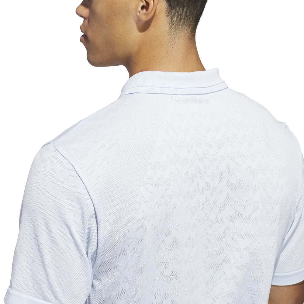 adidas Ultimate365 Tour Seamless Polo Shirt - Crystal Sky / White - adidas