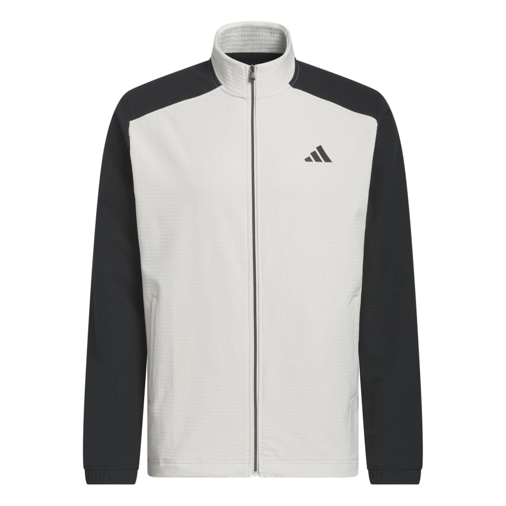 adidas Golf Ultimate365 Wind Full Zip Mid Layer - Black / Aluminium - adidas