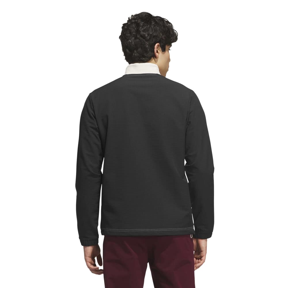 adidas Golf Ultimate365 Wind Full Zip Mid Layer - Black / Aluminium - adidas