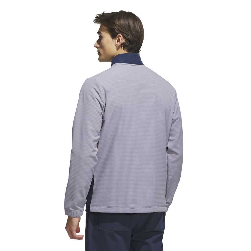 adidas Golf Ultimate365 Wind Full Zip Mid Layer - Slate / Collegiate Navy