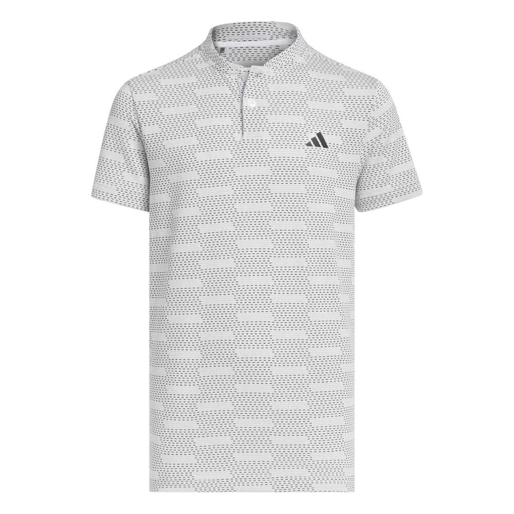 adidas Junior Jacquard Golf Polo - White - adidas
