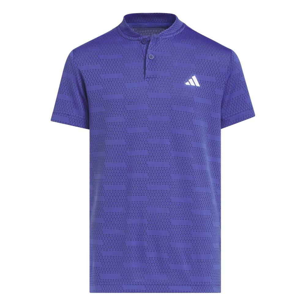 adidas Junior Jacquard Golf Polo - Dual Indigo - adidas