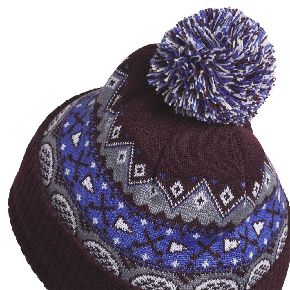 adidas Climawarm Pom Golf Beanie - Maroon