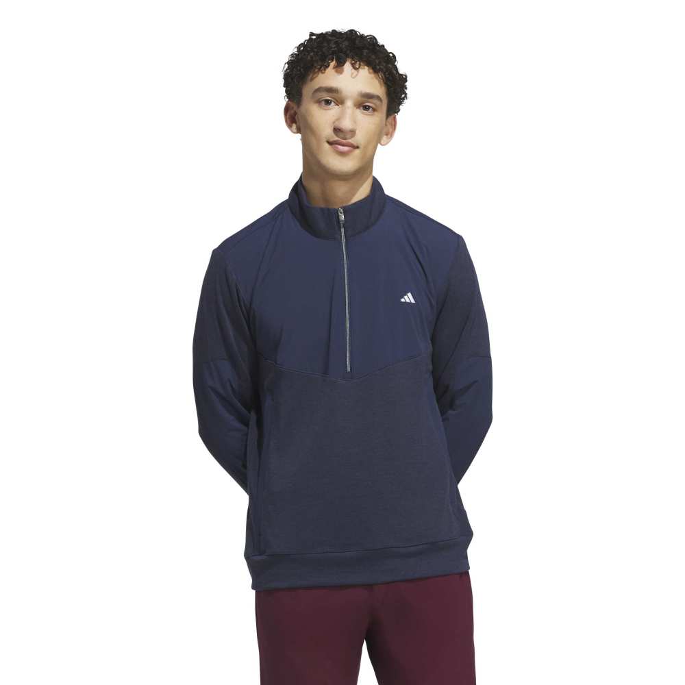 adidas Golf Ultimate365+ Hybrid 1/4 Zip - Collegiate Navy - adidas