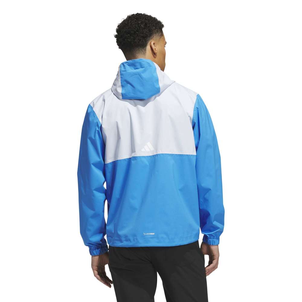 adidas Golf Ultimate365 Climaproof Full Zip Jacket - Lucid Ray Blue