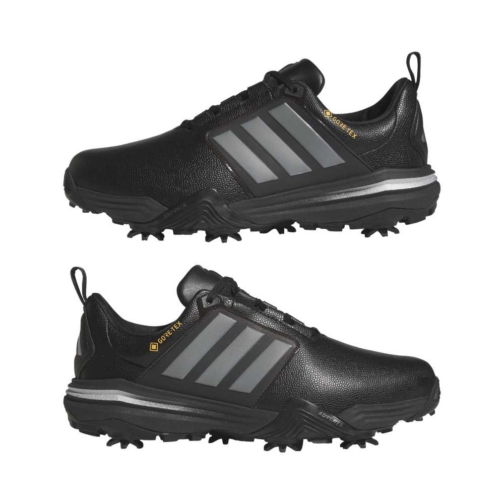 adidas Adipower GORE-TEX Waterproof Spiked Golf Shoes - Black / Iron / Silver - adidas
