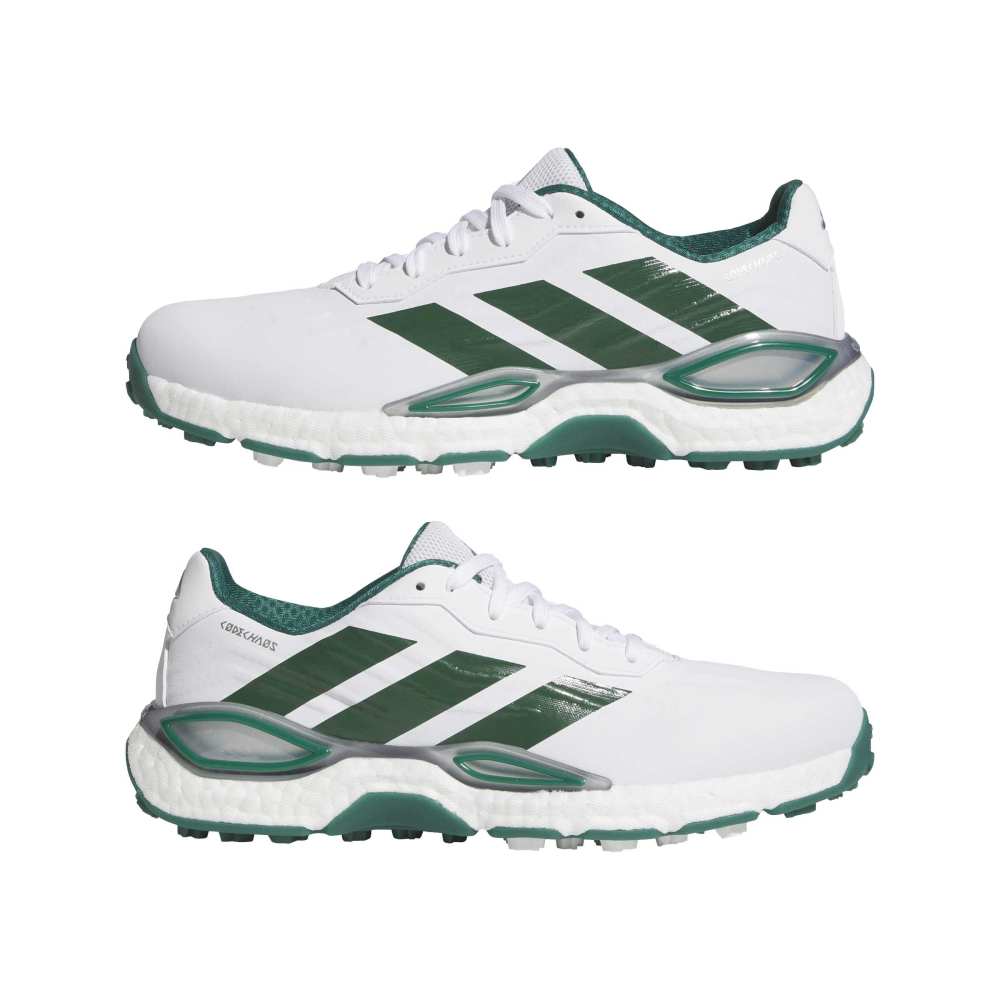 adidas Codechaos 27 Golf Shoes - White / Collegiate Green / Silver Met - adidas