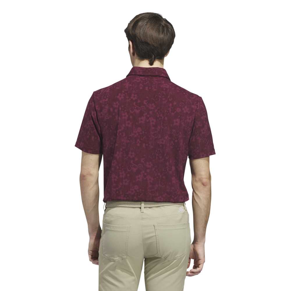 adidas Ultimate365+ Climacool Blossom Polo Shirt - Maroon - adidas
