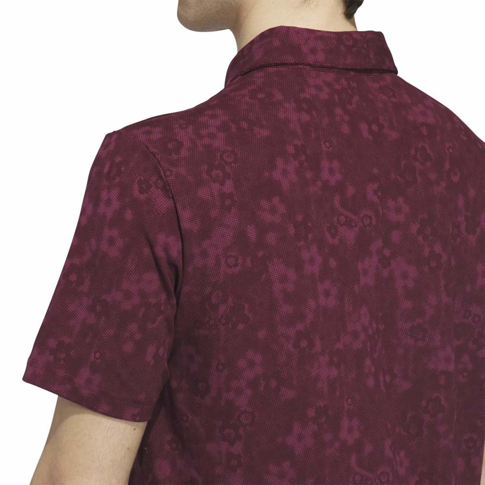 adidas Ultimate365+ Climacool Blossom Polo Shirt - Maroon - adidas