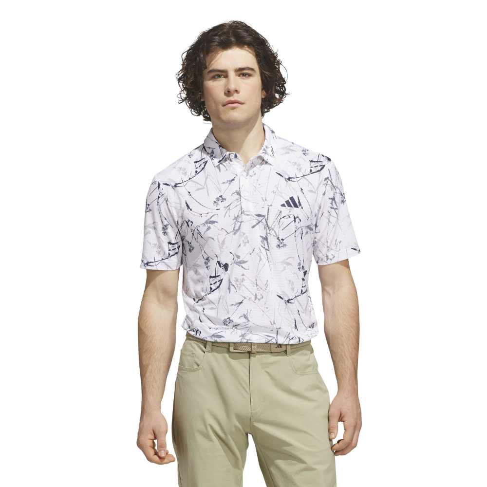 adidas Ultimate365 Mesh Golf Polo Shirt - White - adidas