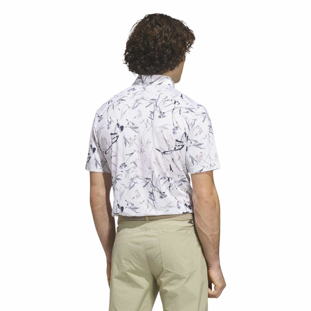 adidas Ultimate365 Mesh Golf Polo Shirt - White - adidas