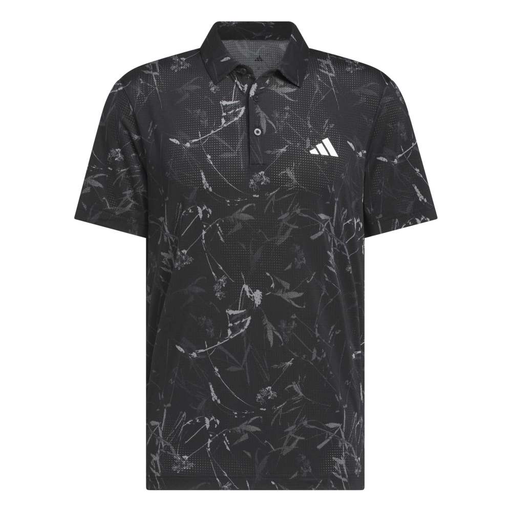 adidas Ultimate365 Mesh Golf Polo Shirt - Black - adidas