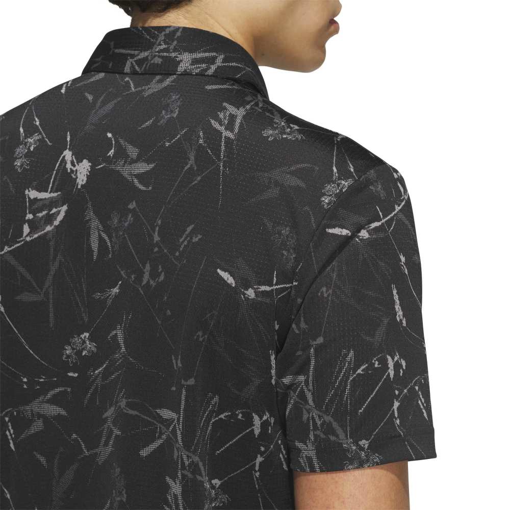 adidas Ultimate365 Mesh Golf Polo Shirt - Black - adidas