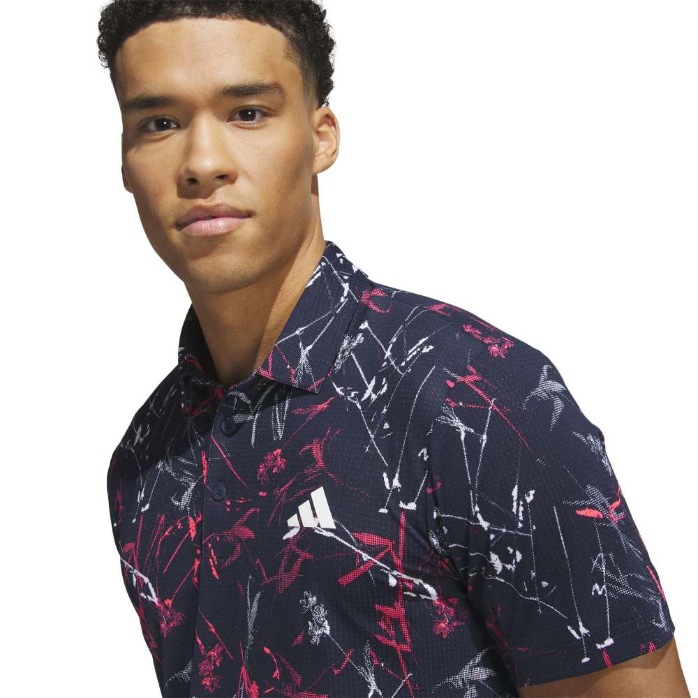 adidas Ultimate365 Mesh Golf Polo Shirt - Collegiate Navy - adidas