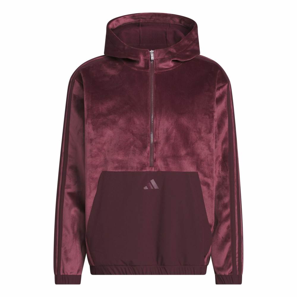 adidas BTC CZY Zip Neck Hoodie - Maroon - adidas