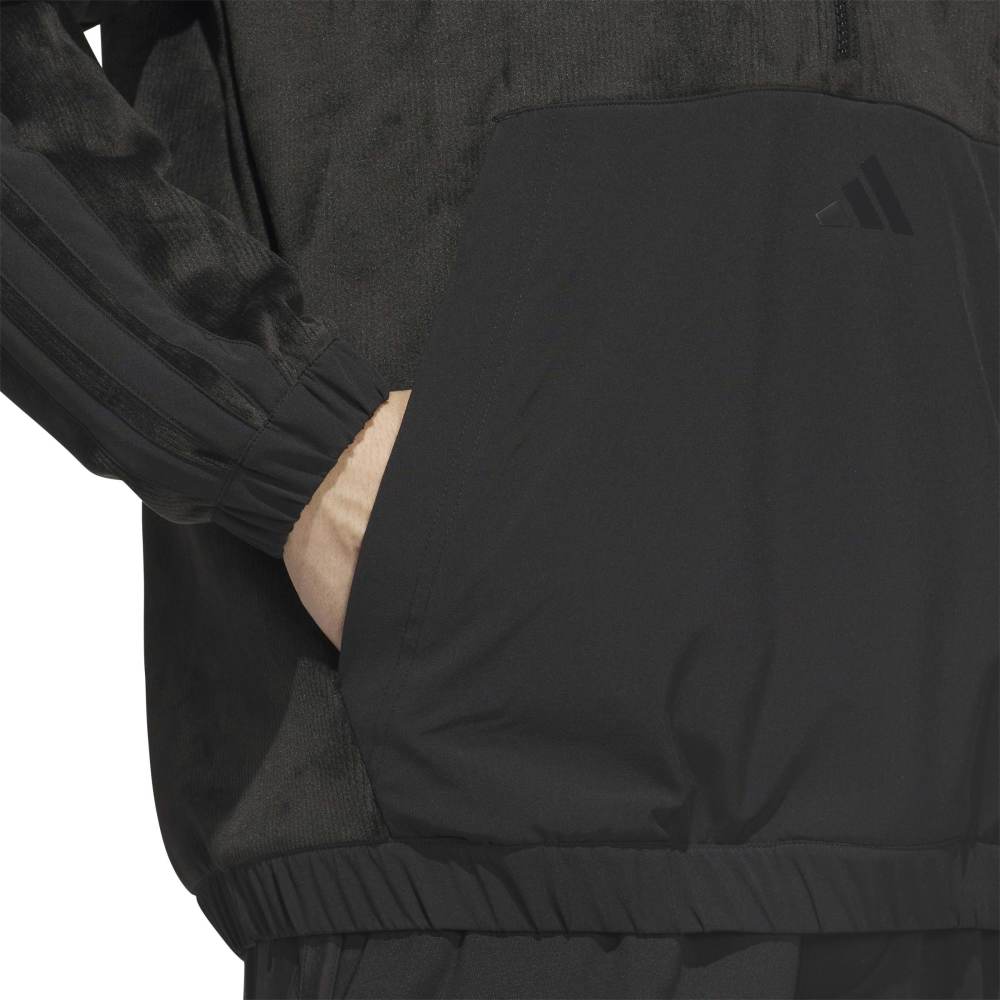 adidas BTC CZY Zip Neck Hoodie - Black