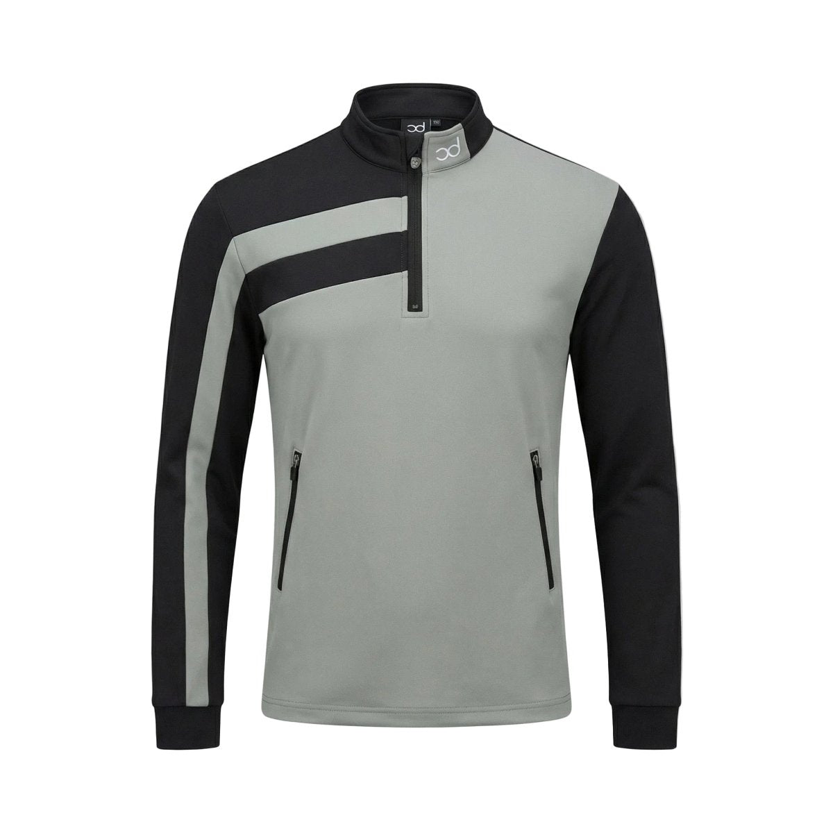 Chinnydipper LEO Junior 1/4 Zip Jacket - Khaki Grey/Black - Chinnydipper